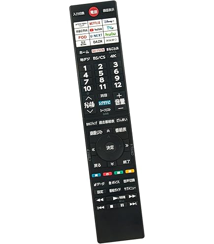テレビ 目立った汚れ傷なし リモコン付き Amazon | 【代替リモコン51a】防水カバー付 SQ-TV 互換 (ZM